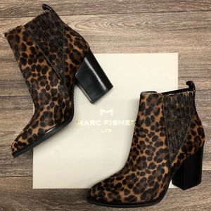 New Marc Fisher LTD Alva Genuine Calf Hair Bootie